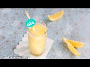 3-Ingredient Slushy Keto Lemonade - easy, vegan, sugar-free, low-carb