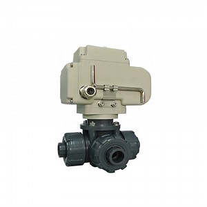 [Hot Item] Motorized 3 Three Ways PVC Rotary Ball Valve for Swimming Pool