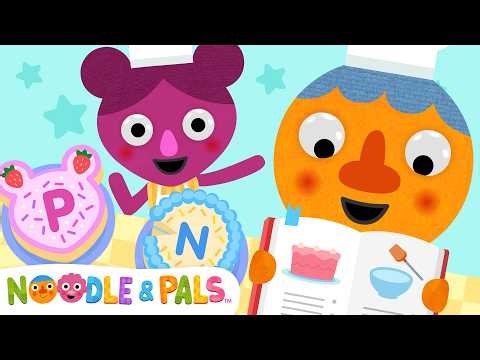 Pat-A-Cake 🎂 | Kids Nursery Rhymes | Bake A Cake And Review Letters with Noodle & Pals