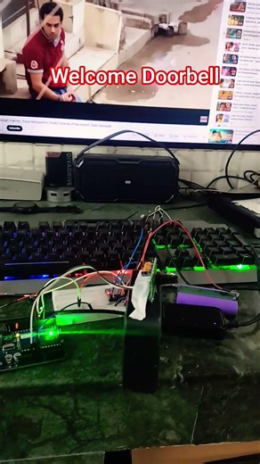 welcome Doorbell #arduino #project #electronic #viral #iphone #engineer