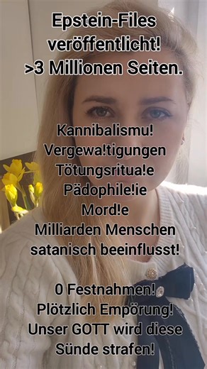 #Epstein Die Welt ist dunkler als die meisten dachten! Jesus is savior! | Carolin Bachmann, MdB
