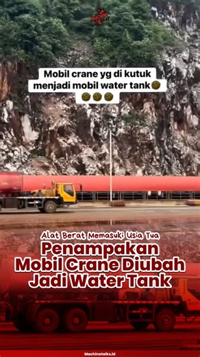 Machine Talks | kalau gini apa namannya nih? 😅😅 Water crane? Crane Tank? 😅😅 #machinetalks #anakteknik #alatberat #unik #pertambangan | Instagram