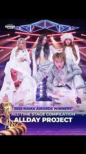 MAMA AWARDS(마마 어워즈) OFFICIAL on Instagram: "[#2025MAMA] WINNERS’ ALL-TIME STAGE #ALLDAYPROJECT Take a look at the iconic stage of ALLDAY PROJECT who won 🏆BREAKTHROUGH ARTIST *Mnet K-POP Youtube에서 Full ver.을 확인하세요! HEAR MY ROAR, UH-HEUNG 2025 MAMA AWARDS #MAMAAWARDS #2025MAMAAWARDS"