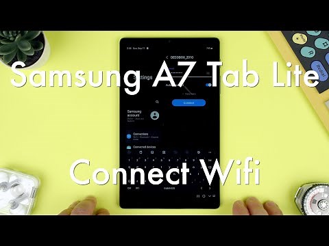 How to Connect to Wifi on Samsung A7 Tab Lite || Samsung A7 Tab Lite