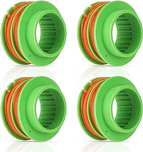 4 Pack AS1300 Trimmer Spool 0.095'' 17ft Compatible with EGO 15 inch ST1502SA,ST1502XY,ST1500XY,ST1504SF,ST1500SF,ST1500F,ST1500-S,ST1500 String Trimmer