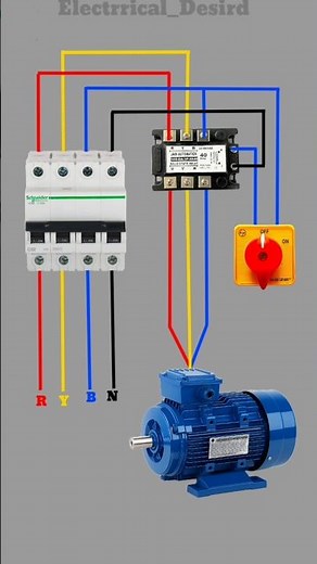 How to Connect a 3-Phase Motor (Wiring Diagrams) #shorts