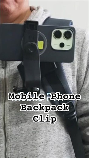 Vlog Backpack Clip Gopro Action Camera & Smart Phone