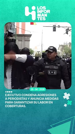 Gobierno rechaza agresiones a periodistas en plaza Murillo