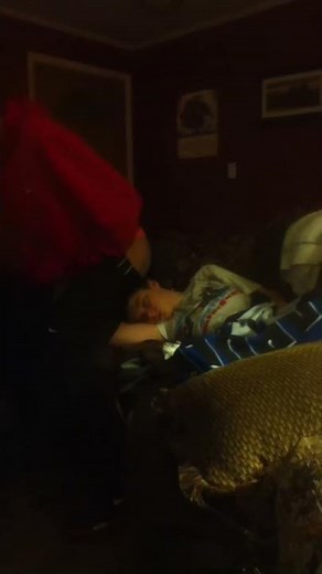 Kid takes a fart to the face !