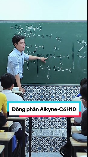 Đồng phần Alkyne-C6H10 #thayvuluudan #swentertainment #swentertainmentvn #LearnOnTiktok #hoccungtiktok #chemistry #dongluchoctap #hoahoc12 #education #onthidaihoc