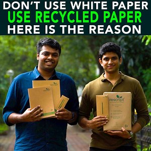 1.6M views · 77K reactions | Do you know? By avoiding white paper we can make a huge impact on the environment. Follow https://www.instagram.com/anujramatri to know about more EcoFreaks. Join EcoFreaks Group: https://www.facebook.com/groups/theecofreaks/ | Anuj Ramatri | Facebook
