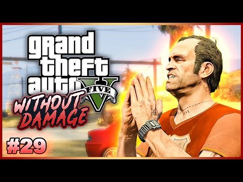 Completing GTA V Without Taking Damage? - No Hit Run Attempts (One Hit KO) #29