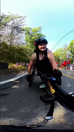 Crossing the Finish Line in a Wheelchair #shorts