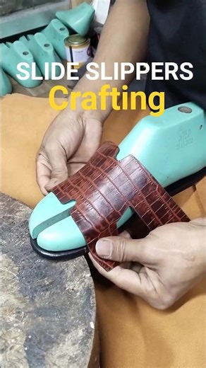 Slide slippers making 🩴 satisfying DIY craft 🔥#shorts #slippers #diy #handmade #viral