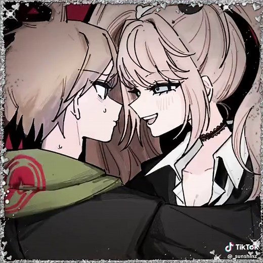 The battle of Hope and Despair. Art: raamensusure, a12740807. #junkoenoshima #makotonaegi #danganronpa #junkoenoshimaedit #makotonaegi