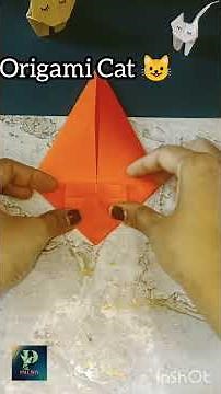How to Make Origami Paper Cat | Easy Step-by-Step Folding Tutorial | Pallavi's Art Space