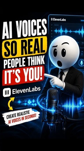 This AI Voice Sounds 100% Human 🤯 | ElevenLabs AI#shorts