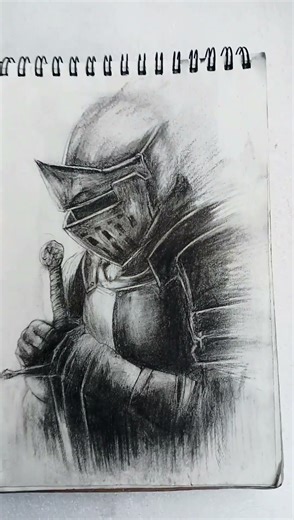 knight sketch ✨ | Golden Brown Knight Drawing #animeart​ #goldenbrown​ #art​