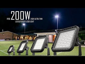 IP66 200W 240V Ultra Thin LED Outdoor Flood Light