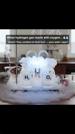 How to make water in lab 🧪||chemistry ⚗️|| #viral#science #chemistry#hydrogen#oxygen #foryou#shorts