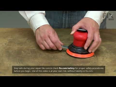 Dynabrade Sander Repair - How to Replace the Sanding Pad