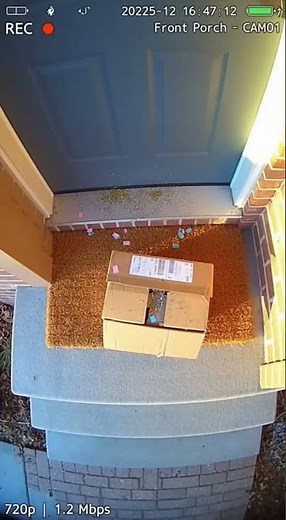 Porch Pirate BUSTED by Spring-Loaded Glitter Puff Prank