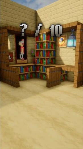 Minecraft Study Table Build 📚 | Cozy & Aesthetic Design #shorts
