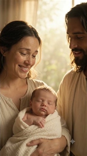 Jesus Blesses a Newborn Baby ❤️🙏 | A Beautiful Message of Faith, Love & Hope #Shorts