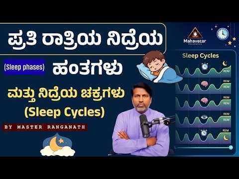ಪ್ರತಿ ರಾತ್ರಿಯ ನಿದ್ರೆಯ ಹಂತಗಳು(Sleep phases) ಮತ್ತು ನಿದ್ರೆಯ ಚಕ್ರಗಳು (Sleep Cycles) Iಮಾಸ್ಟರ್ ರಂಗನಾಥ್