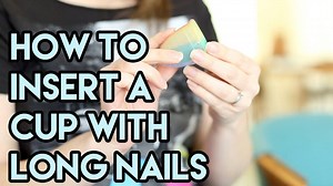 Don't let your love of long fingernails deter you from trying a menstrual cup- our resident nail haver Amanda shares how you can keep your nails and still insert a cup without scratching up your vag! | Put A Cup In It