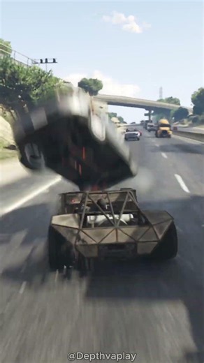 Chaos Everywhere on the Freeway #gta #stunt #challenge #crash #chaosenergy