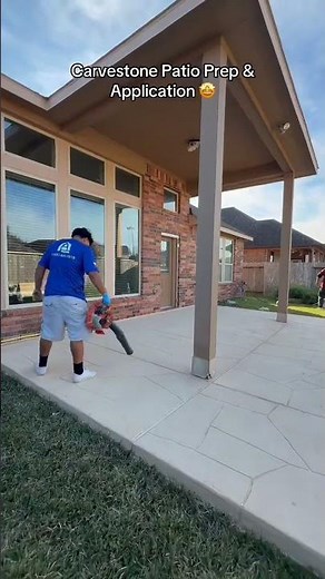 How to Upgrade a Concrete Patio Without Demolition | Carvestone #backyard #patiodesign