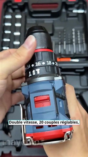 Perceuse Sans Fil Sans Balais - La Puissance Pro à Portée de Main ! ⚡ Fatigué des perceuses qui calent dans les matériaux durs ? Découvrez la ZHONGK Perceuse Sans Balais- conçue pour ceux qui exigent la performance. 🔥 Moteur sans balais haute technologie: Couple max de 120 Nm pour percer et visser sans effort 🎯 2 vitesses réglage électronique: Contrôle parfait du perçage délicat au vissage puissant 🔋 Autonomie longue durée: Batterie lithium 20V chargeur rapide inclus 💪 Conception professionn