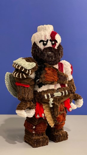 Fuzzy🍟 on Instagram: "It’s been a long time, but I have returned to present to you Lego Kratos! The new god of war game came out recently so I thought I would make him since I love the game series too. I also watched all the games in order when making him lol. What do you guys think of the new type of figure? 🍟 #godofwar #godofwarragnarok #playstation #ps5 #ps4 #leviathanaxe #bladesofchaos #kratos #atreus #mimir #pipecleanerart #pipecleaners #lego #legominifigure #legominifigs #legomoc #legocu