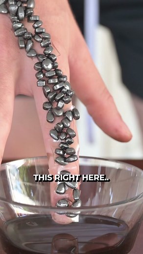 I used a 2,000 pound super magnet with ferrofluid, here’s what happened 😭 #challenges #fyp