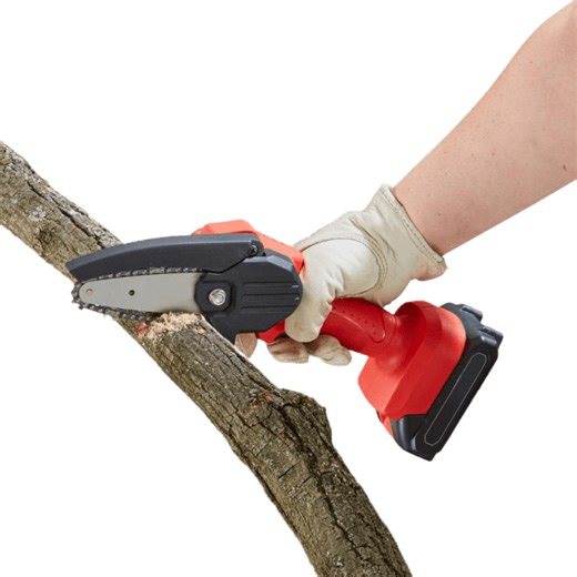 Hammacher Schlemmer 21V Mini 4" Cordless Chainsaw