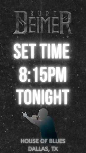 Hitting the stage shortly … | Kurt Deimer