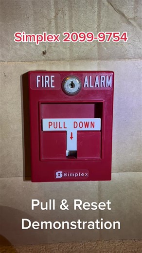 Simplex 2099-9754 #firealarmpullstation #pullandreset #demonstration #simplexfirealarm