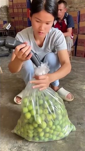 Vacuum compression process for fruit preservation using portable tools