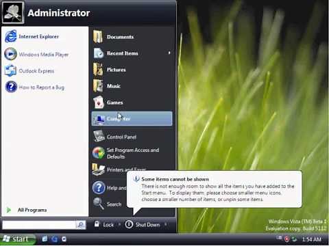 Windows Longhorn Professional Build 5112