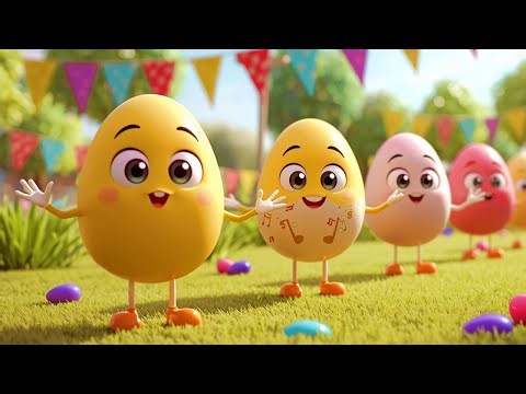 Dancing Eggs Cartoon Song | Egg Dance Party Nursery Rhyme | Silly Egg Characters Kids Song