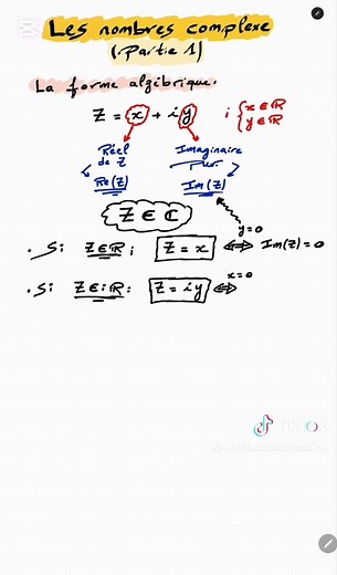 Les nombres complexes part 1 ❤️ . . . . #marh #bac #2bac2025 #morroco #math #salé #educacion #2bac #salajadida #love #maths
