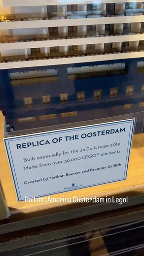 1.2K views · 63 reactions | It took 36,000 Lego bricks to build this remarkable model of Holland America Oosterdam cruise ship on display in the Crow’s Nest on board #lego #cruiseship #hollandamericaline | Tips For Travellers | Facebook