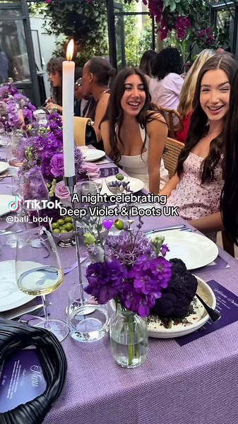 Celebrating Deep Violet Tan Launch at Boots UK