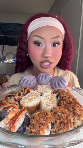 Sushi Mukbang from Teana Boba Tea Cafe #mukbang #eatwithme #foodie #eatingshow #asmr