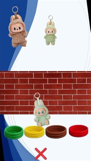 Labubu’s Bathtub Color Match Fun! #labubu #bathtub.