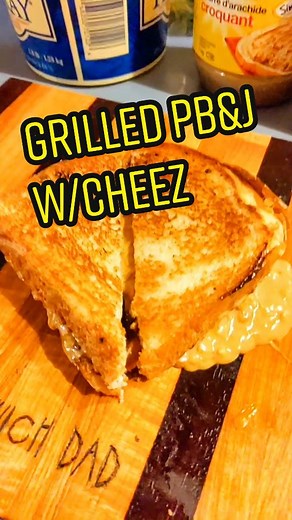 Delicious Grilled PB&J with Cheez: A Tasty Twist on a Classic Sandwich!