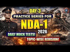 NDA 1 2026 PYQ Marathon 🔴 Live | Previous Year Questions with Solution | NDA Exam Preparation