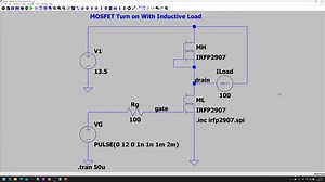 01_LTSPICE仿真_MOSFET感性负载