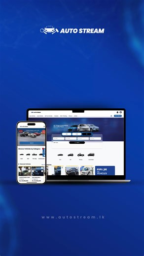 The wait is over! All - new Auto Stream is here. Now you can access to heaps of features in a super user- friendly digital environment. Experience Sri Lanka's #1 Auto-mobility platform Buying and selling vehicles is now smarter, easier, and faster than ever before. Compare vehicles, track price trends, and explore many more exciting features. Discover the future of Auto-Mobility today. 🔗 autostream.lk | Auto Stream
